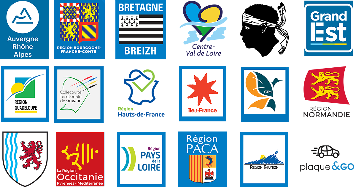 2 Stickers Plaque Immatriculation Noir Département 35 Avec Logo Bretagne BZH - Neuf Sous Film