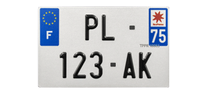 Une plaque minéralogique homologuée pour 4x4 et utilitaires