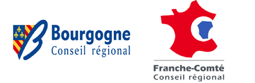 Anciens logos des régions Bourgogne et Franche-Comté