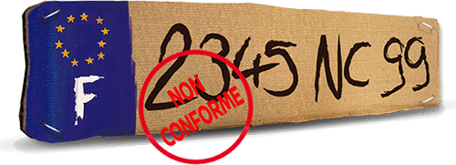 plaque non conforme