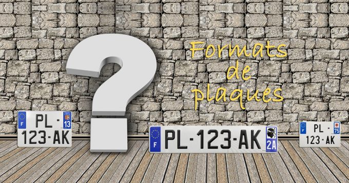 Dimensions plaque d'immatriculation