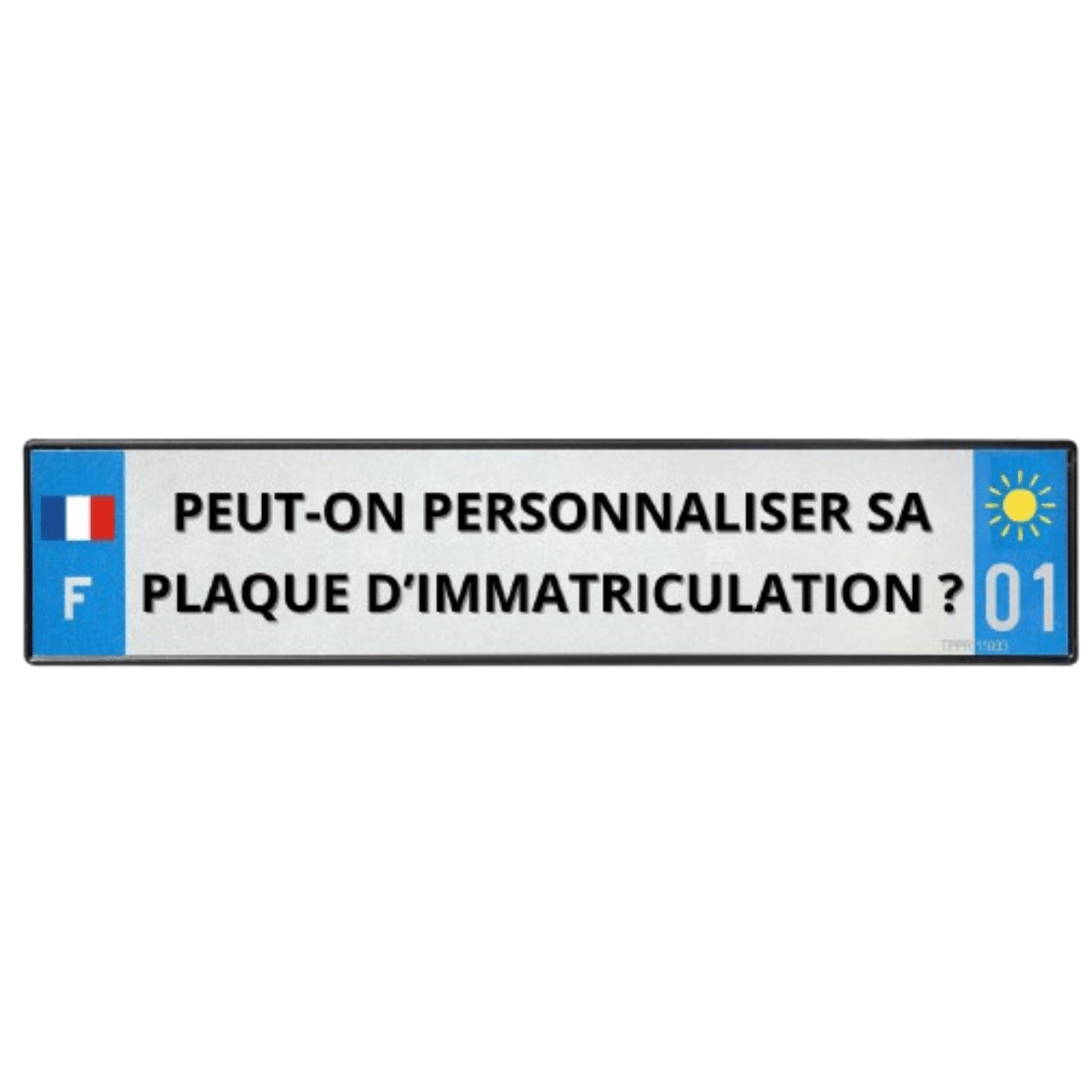 Peut-on personnaliser sa plaque d’immatriculation ? 