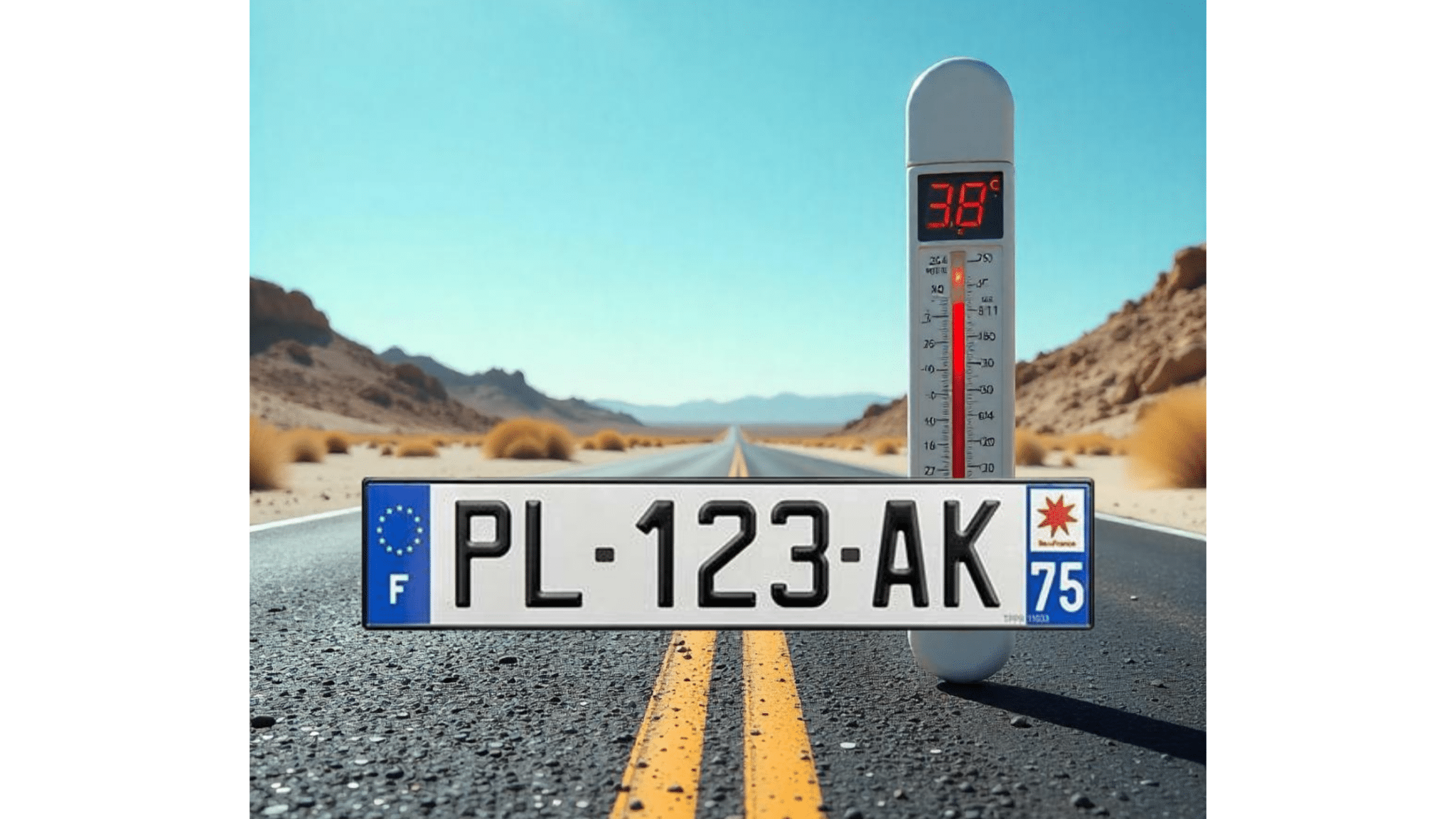 Forte chaleur : quel impact sur les plaques d’immatriculation ?