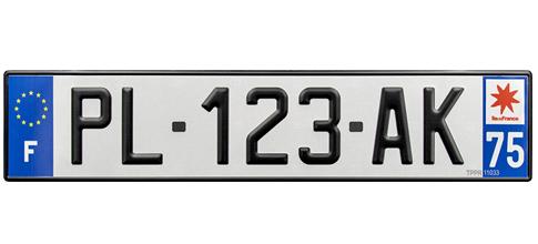 Commander en ligne votre Plaque Immatriculation Voiture