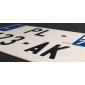 Zoom - Plaque moto en aluminium